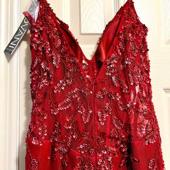 - Jovani Dress Burgundy size 4 - Picture 4 of 7